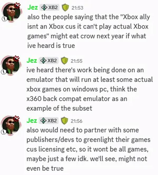 內部人士 Jez Corden 聲稱 ROG Ally 手提遊戲機將很快獲得 Xbox 模擬功能