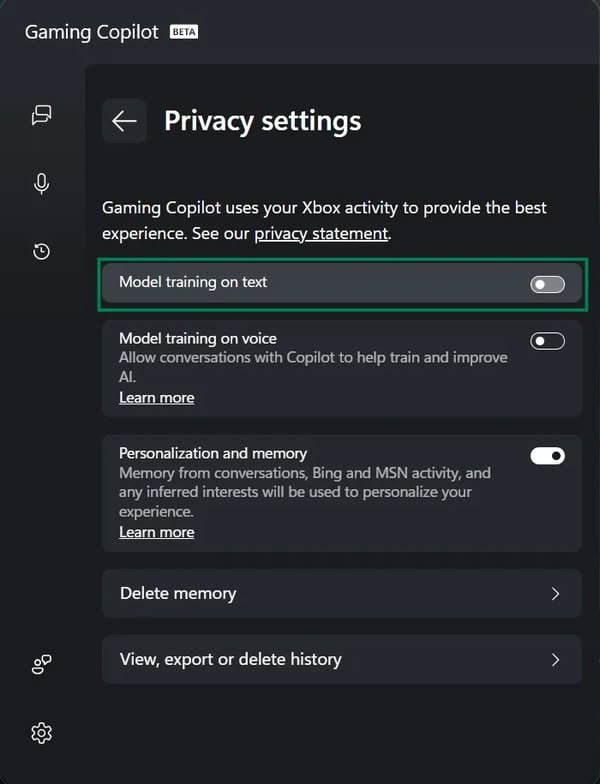 Microsoft 被指在 PC 上監控玩家以訓練 Gaming Copilot AI