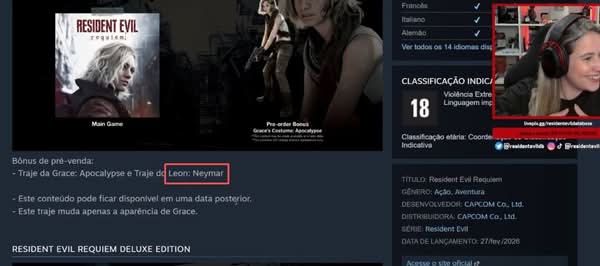 巴西博主辟謠《生化危機9》 里昂皮膚消息被證實為假