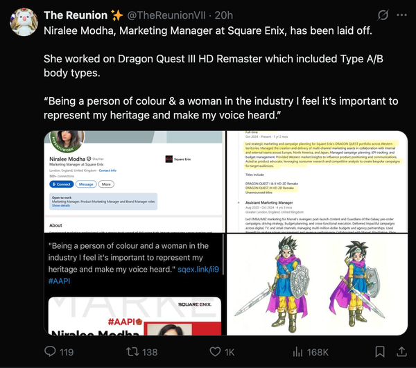 Square Enix 外科手術式裁員 血洗「覺醒派系」員工 Square Enix 外科手術式裁員 血洗「覺醒派系」員工