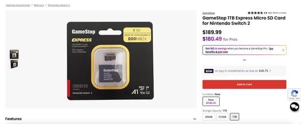 MicroSD 恐爆缺貨潮　Switch 2 擴充容量宜早不宜遲