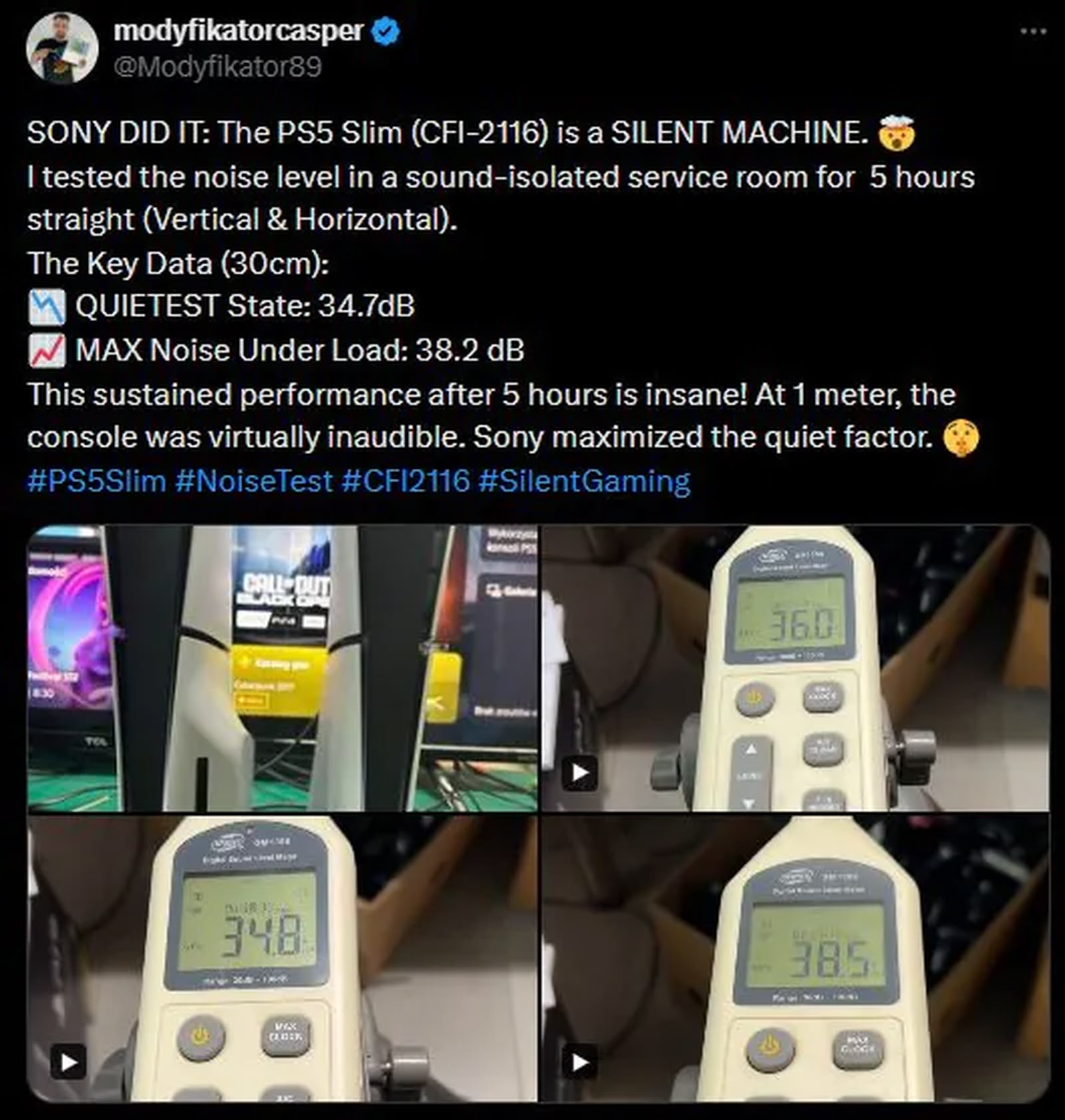 PS5 靜音度再升級　CFI-2116 散熱設計強化效果明顯