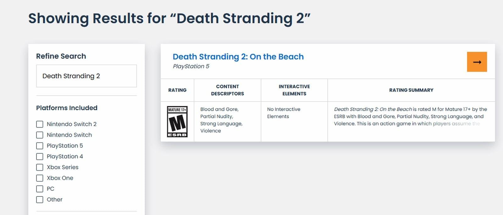 《死亡擱淺2》PC版評級短暫曝光　正式上市計畫未明