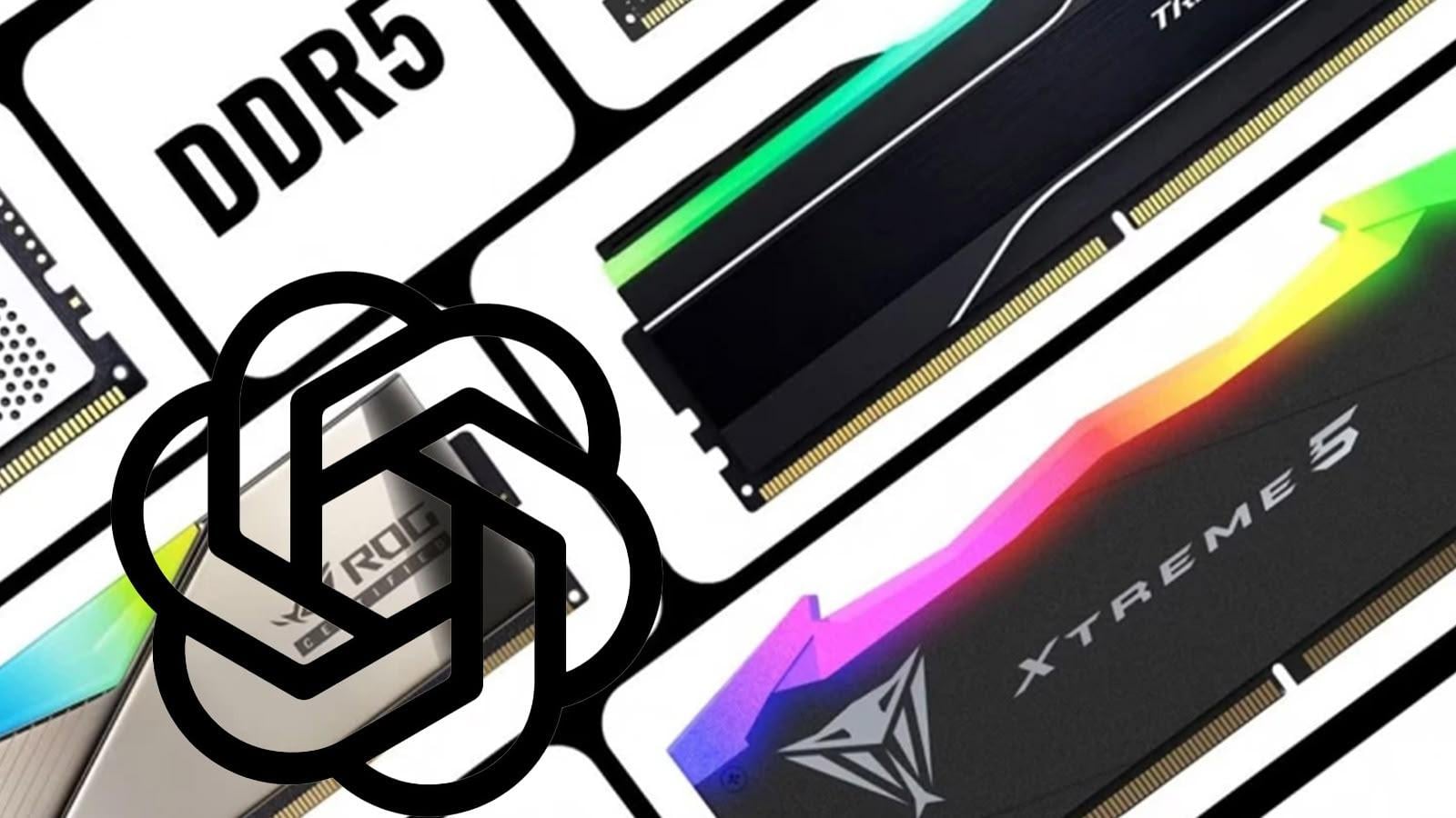 OpenAI 擴大記憶體採購引關注 零售 DDR5 被掃光令玩家憂心 OpenAI 擴大記憶體採購引關注 零售 DDR5 被掃光令玩家憂心