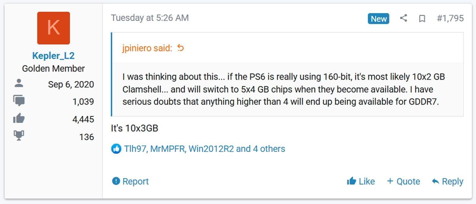 PS6 記憶體配置曝光 傳採 30GB GDDR7 明年設計完成 PS6 記憶體配置曝光 傳採 30GB GDDR7 明年設計完成