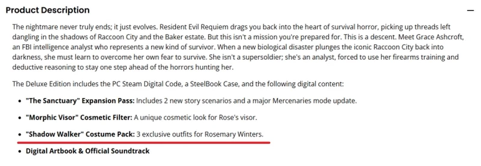 《生化危機 安魂曲》Gamestop 外洩資訊指羅絲回歸 新增兩大劇a本+「傭兵模式」更新 《生化危機 安魂曲》Gamestop 外洩資訊指羅絲回歸 新增兩大劇a本+「傭兵模式」更新