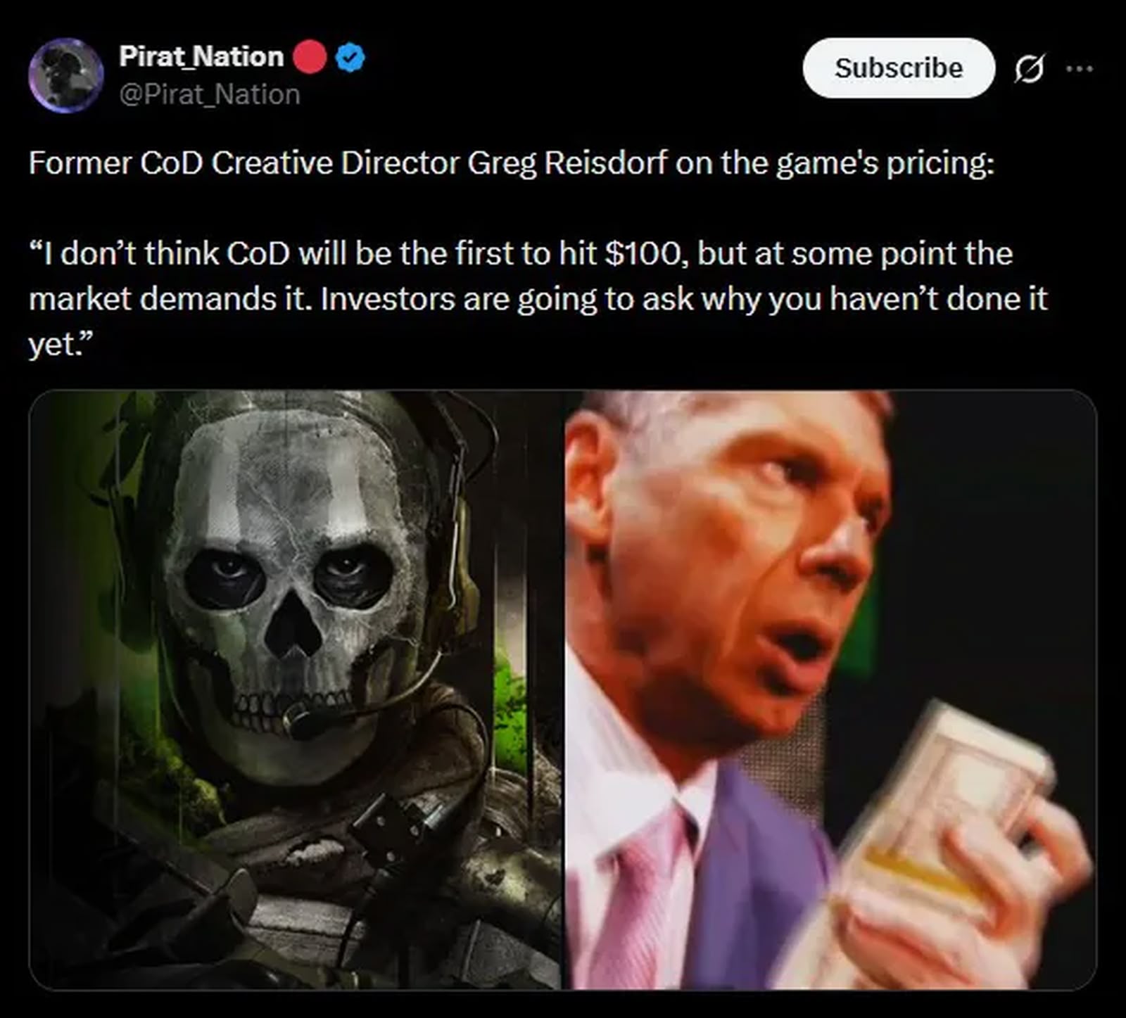 前《Call of Duty》總監直言：100 美元遊戲終會出現　業界只等第一個「開價」