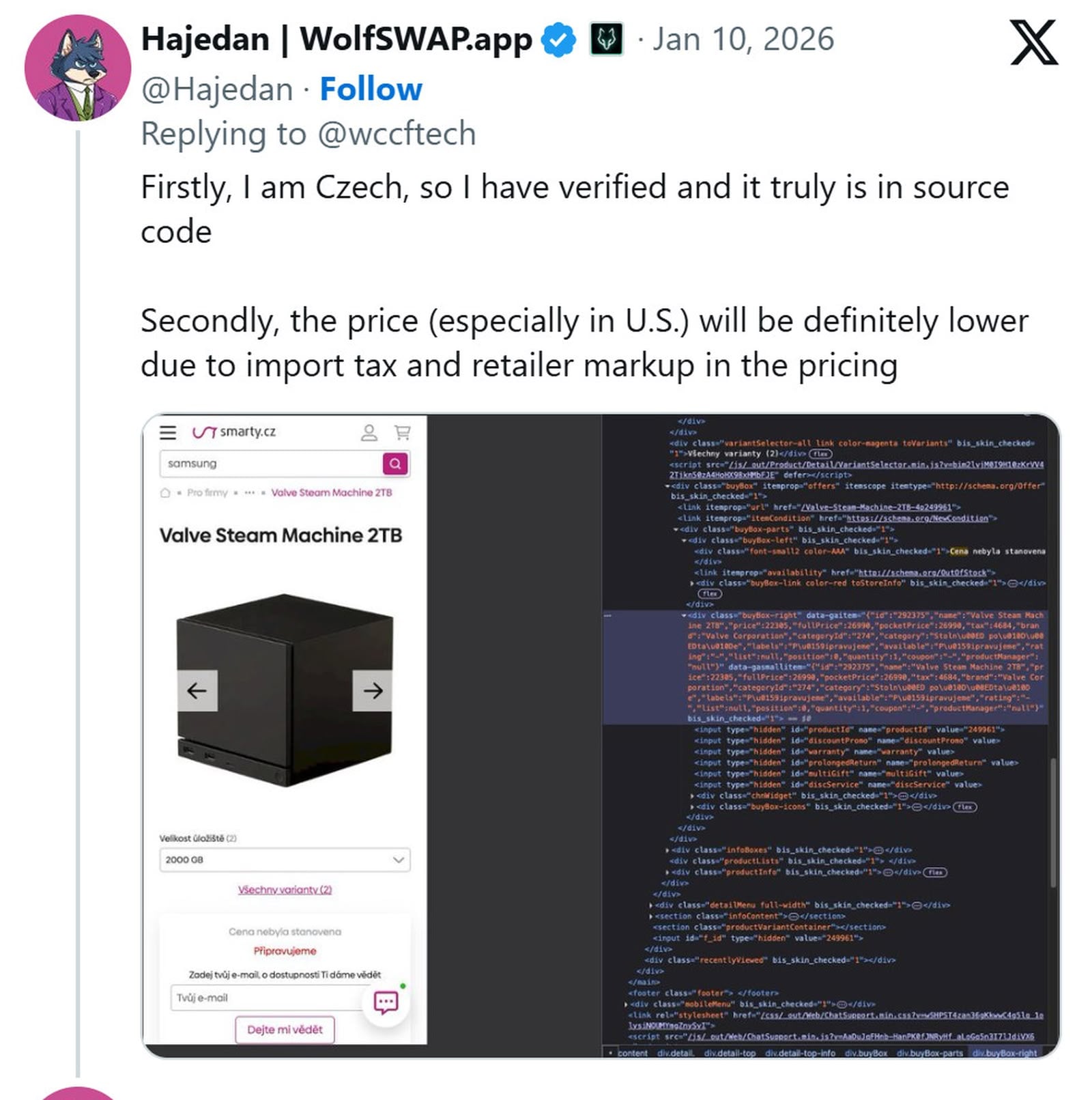 Steam Machine 價格疑似曝光　捷克零售商流出兩版本售價引熱議