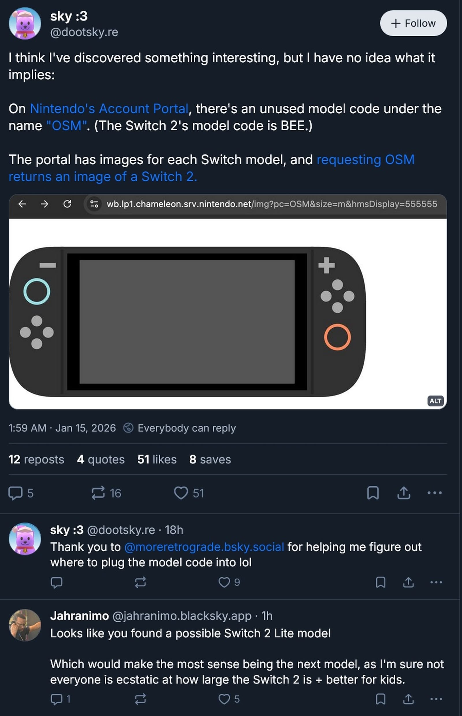 「OSM」代碼現身任天堂後台　Switch 2 OLED 或 Lite 型號成焦點