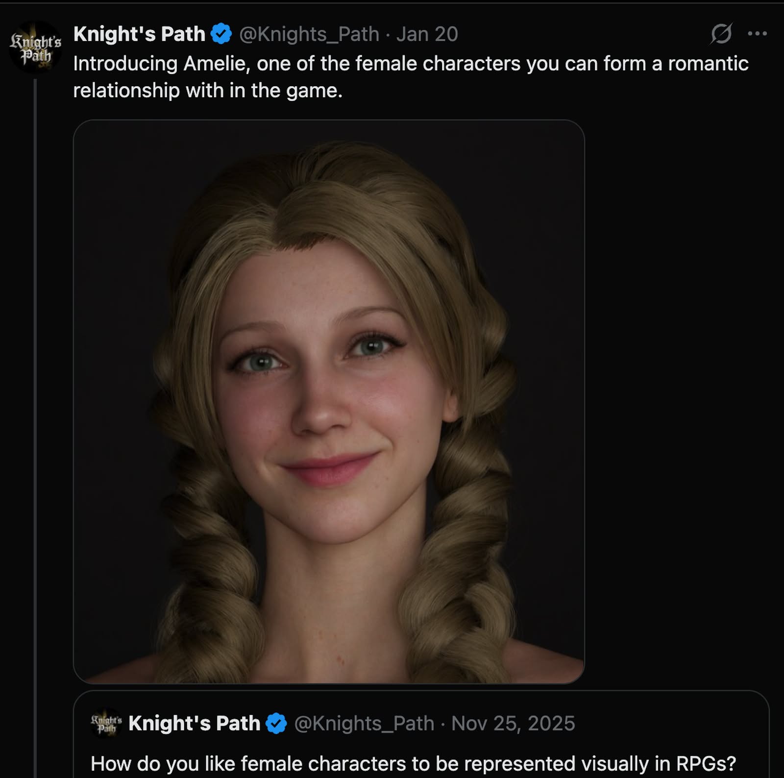 中世紀 RPG《騎士之路》遭抵制 戀愛美女角色後被批「不夠DEI」