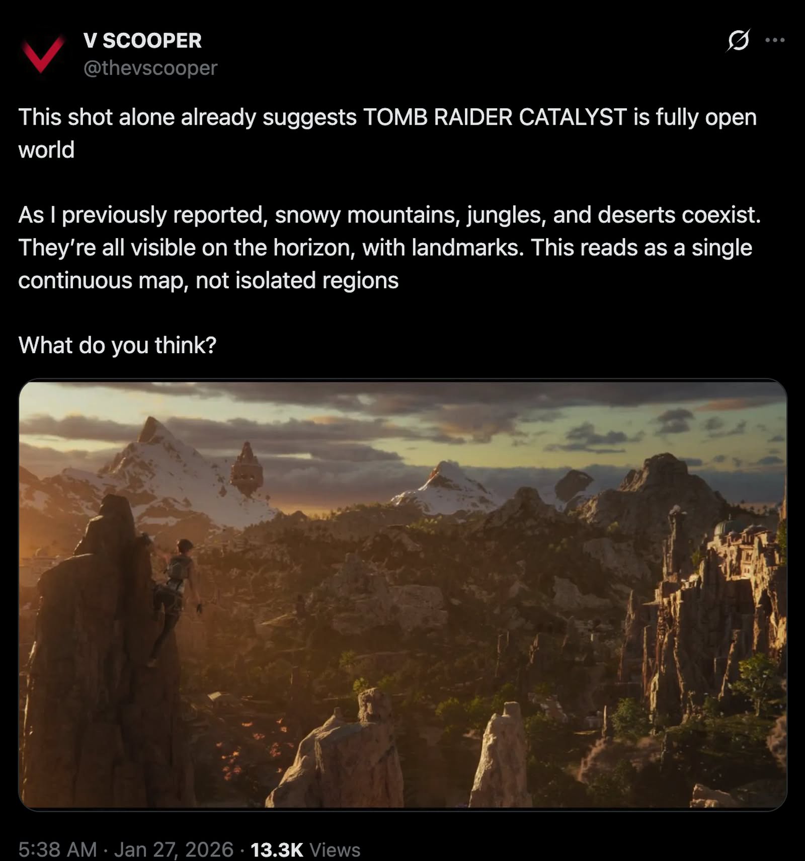 《盗墓者羅拉 Catalyst》曝光轉型開放世界 消息指2027年推出 《盗墓者羅拉 Catalyst》曝光轉型開放世界 消息指2027年推出