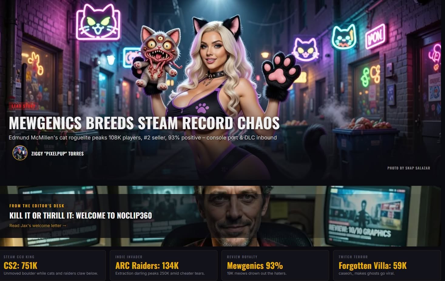 前《魔獸世界》製作人48小時打造AI新聞網 前《魔獸世界》製作人48小時打造AI新聞網