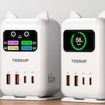 Tessan CS07 65W 充電站登場　螢幕貓臉動畫＋四埠同時快充