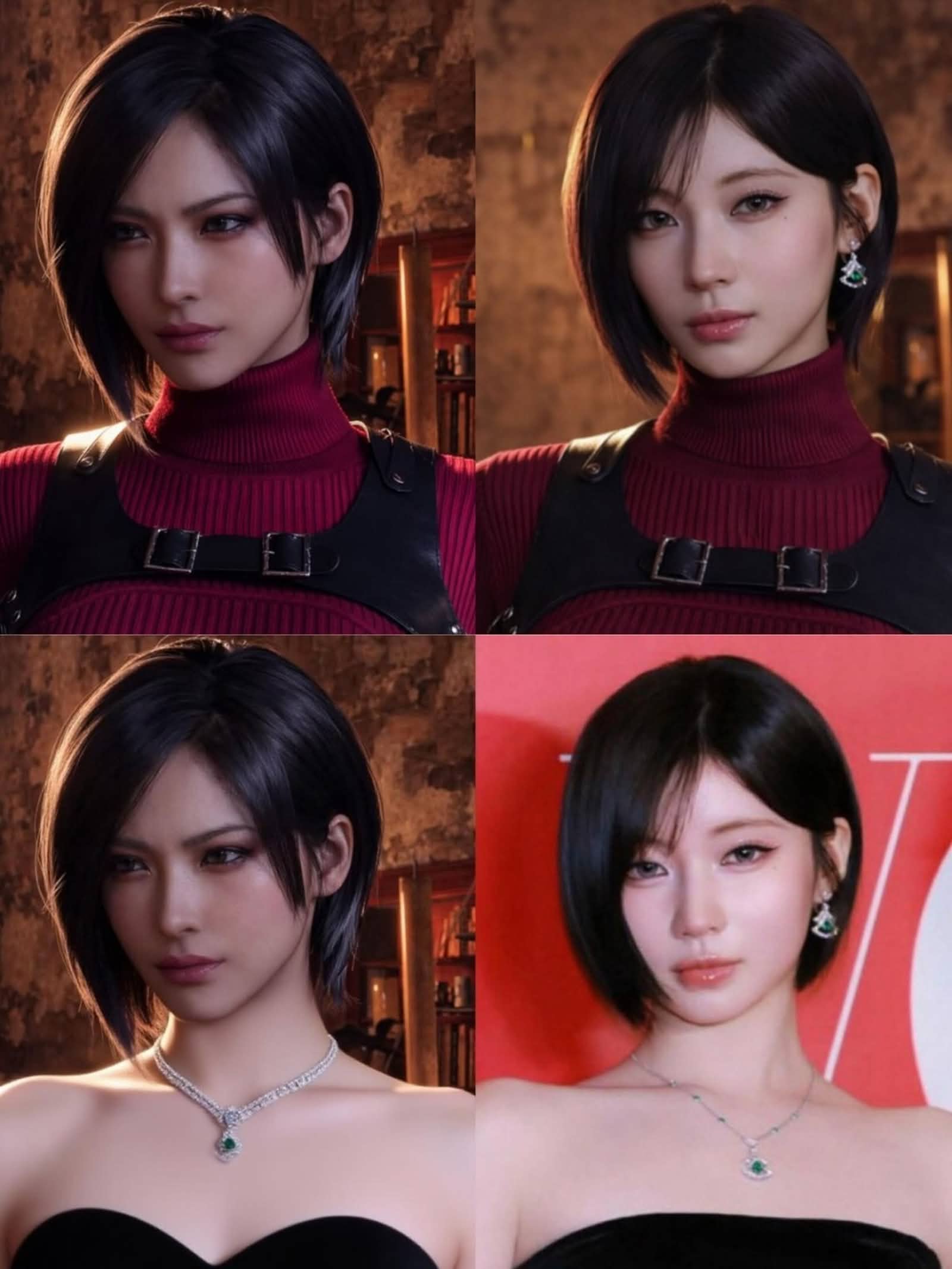 BABYMONSTER Asa紅毯造型與生化危機艾達王對比圖引發熱議